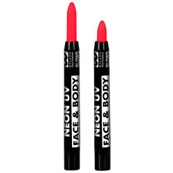 Neónové farby na telo, 6 kusov